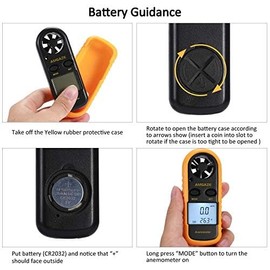 Generic Anemometer Handheld, Lightweight air Velocity Measurement Thermometer, Digital LCD Backlight Anemometer, Suitable for Weather, Windsurfing, Kite, Sailing, Surfing, Fishing