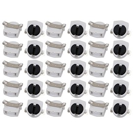 uxcell 30Pcs T5 Fluorescent Light Holder G5 Base Single Head Tombstone Lamp Socket AC 500V 2A for LED Fluorescent Tube
