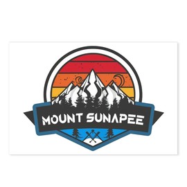 CafePress Mount Sunapee Resort Sunapee New Hampshire Postcards (Package of 8), 6"x4" Printed Note Card