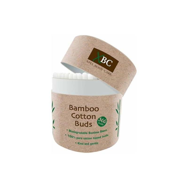 Bamboo Cotton Buds 3 Pack (900 Buds) | Biodegradable Bamboo