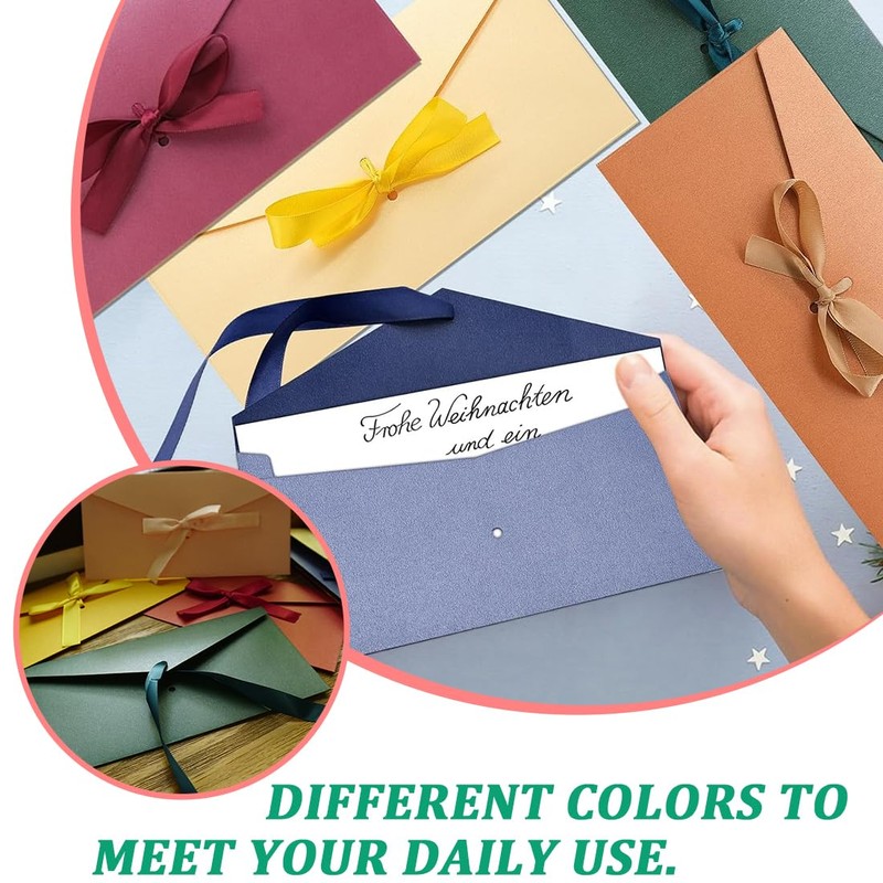 Pack of 12 Envelopes, Retro Envelopes, Colorful Envelopes, Kraft Envelopes,