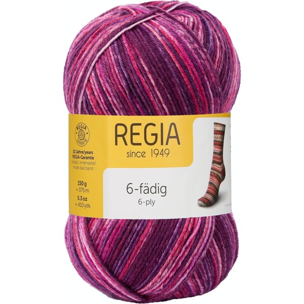 Regia Schachenmayr 6-Fili Color, 150G Burgunder Hand Knitting Yarn