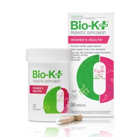 Bio K+ Women’s Health – Probiotic Supplement for Women Supports Vaginal & Urinary Tract Health with 2 Billion CFU 2 Strains, Vaginal Probiotics for Women – 30 Capsules