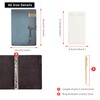 Wonderpool Leather Diary Notebook Ring Binder - Refillable Folder Writing