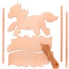 Baker Ross AT384 Unicorn Wooden Craft Set - 3 Pieces,