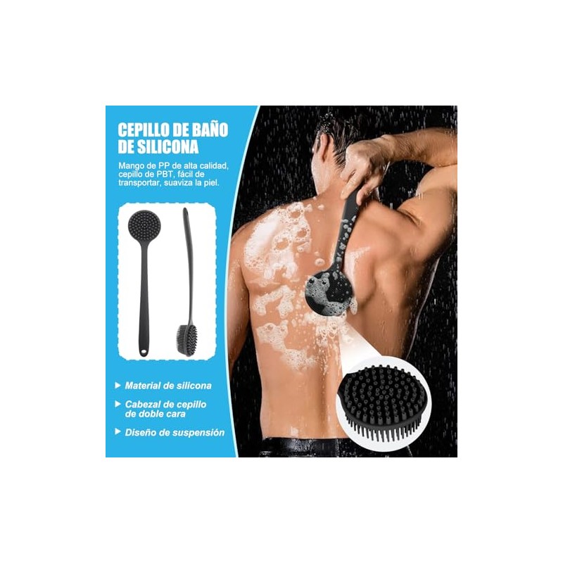 STRDIT: Cepillo corporal exfoliante de silicona para máxima limpieza y