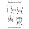 11.8 inches Diameter Tall Metal Plant Stand for Indoor or