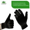 LAVAMED Dermatest Cotton Gloves Black Protective Gloves 100% Pure Cotton
