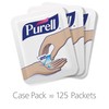 PURELL SINGLES Advanced Hand Sanitizer Gel, Fragrance Free, 125 Count