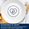Corelle Dinnerware Set, 12-Piece, Linen Weave, Tempered Glass, Dinner Plates,
