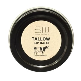 Seoul Naturals Bálsamo Labial De Sebo, Sabor Vainilla, K Beauty, Lata De 0.5 Oz                                                                       