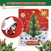 LEMESO Advent Calendar Mini Wooden Christmas Tree Advent Calendar Wooden