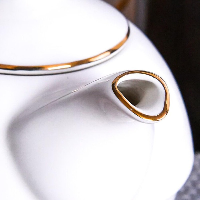 YBK Tech Ceramic Tea for One Set, 12oz Teapot and