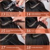 6D Second Generation Hair Piece, 100% Real Natural Hair Extensions,