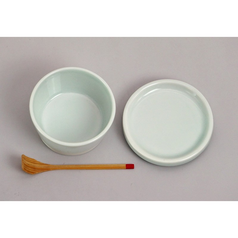 Hasamiyaki 14479 Essence es Sugar Pot, Celadon Glaze