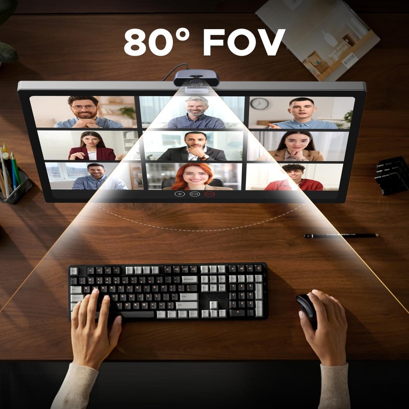 UGREEN 2K Webcam for PC Ultra HD 1080P Computer Webcam