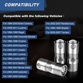 Pubotlu 12 Pcs Hydraulic Flat Tappet Lifters, Lifters for 5.3 Chevy Replaces L2270, VL138, JB2270,17120070, HT-2270, 213-1756, HL118, Compatible with Buick Century Lucerne Regal Rendezvous