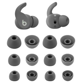 ALXCD Eartips Compatible with Beats Fit Pro, S/M/L 3 Sizes 6 Pairs Soft Silicon Earbuds Tips Replacement Ear Tips, Compatible with Beats Fit Pro 6 Pairs Sage Gray