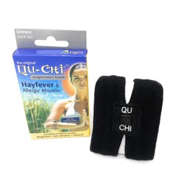 Qu-Chi Hay Fever Band - The Acupressure Arm Band - Black Colour