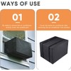 Luxiv 2 Pack Window Air Conditioner Cover Outdoor Winter, Outside