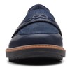 Clarks Raisie - Mocasines para Mujer, Cuero Azul Marino, 22