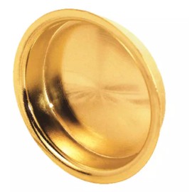 Slide-Co 161095 Sliding Wardrobe Door Pull Handle, Brass Plated Steel closet