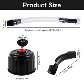 Gas Cans, Racing Fuel Filler Jug Hose and Cap kit for VP Racing Fuel Jug Cap Replacement Part for 5 Gallon