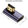 AuviPal 8K@60Hz HDMI Angled Adapter (2 Pack), 90 Degree Left