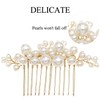Gnognauq 11 pcs Pearl Hair Pins Hair Combs Bridal Pearl