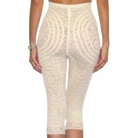 Rago Shapewear Leg Shapping Leggings Extra Firm Beige Pant Liner + Size 40/5XL