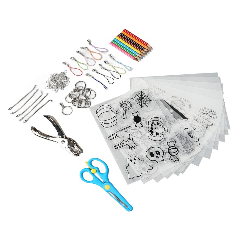 Heat Shrink Plastic Sheet Kit Multipurpose DIY Shrink Art Kit