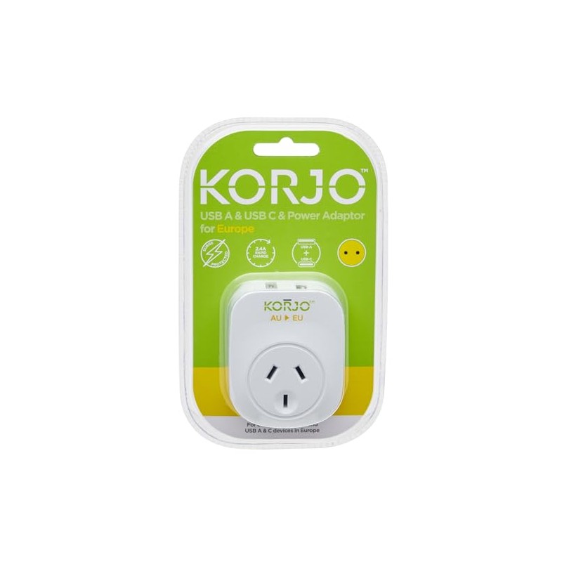 Balanzza Korjo USB A+C - Europe Converts one EU Socket