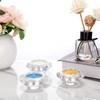 OwnMy Set of 3 Crystal Tea Light Holders Round Votive
