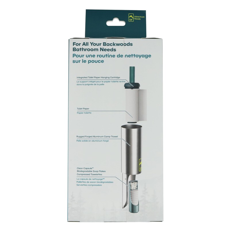 Adventure Ready Backpacking Trowel Toilet Kit - Includes Aluminum Camping