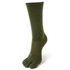 FUN TOES Men Crew Toe Socks Athletic Running - Proper