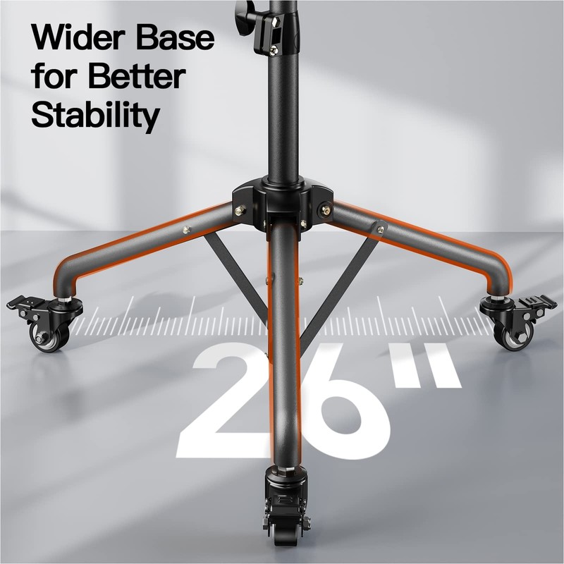 Amada Projector Stand with Wheels, Height Adjustable Rolling Stand with