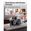 Mesqool Digital Alarm Clock, Dynamic RGB Colour Changing Clock, RGB