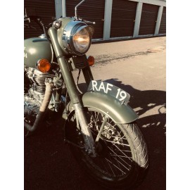 Steadfast Cycles Pedestrian Slicer front fender number plate Triumph Hinkley Bonneville thruxton