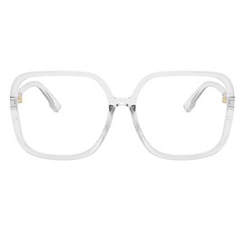 bullabulling Retro Square Reading Glasses For Women Blue Light Blocking Oversized Eyeglass Frames Large lens (clear, 2.50, x)