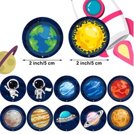 Chinco 120 Pcs Pee Targets for Boys Training Toilet Tinkle Flushable Paper Stickers You Pee on Boys Potty Training Targets Potty Aids Flushable Chart for Toddlers Use(Space Style)