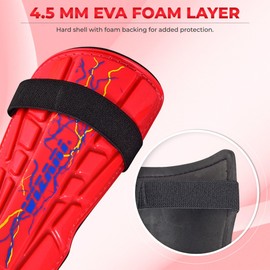 Vizari Zodiac Soccer Shin Guards | Lightweight & Durable PP Shell | Detachable Ankle Protection | Youth Soccer Shin Guards | Soccer Equipments