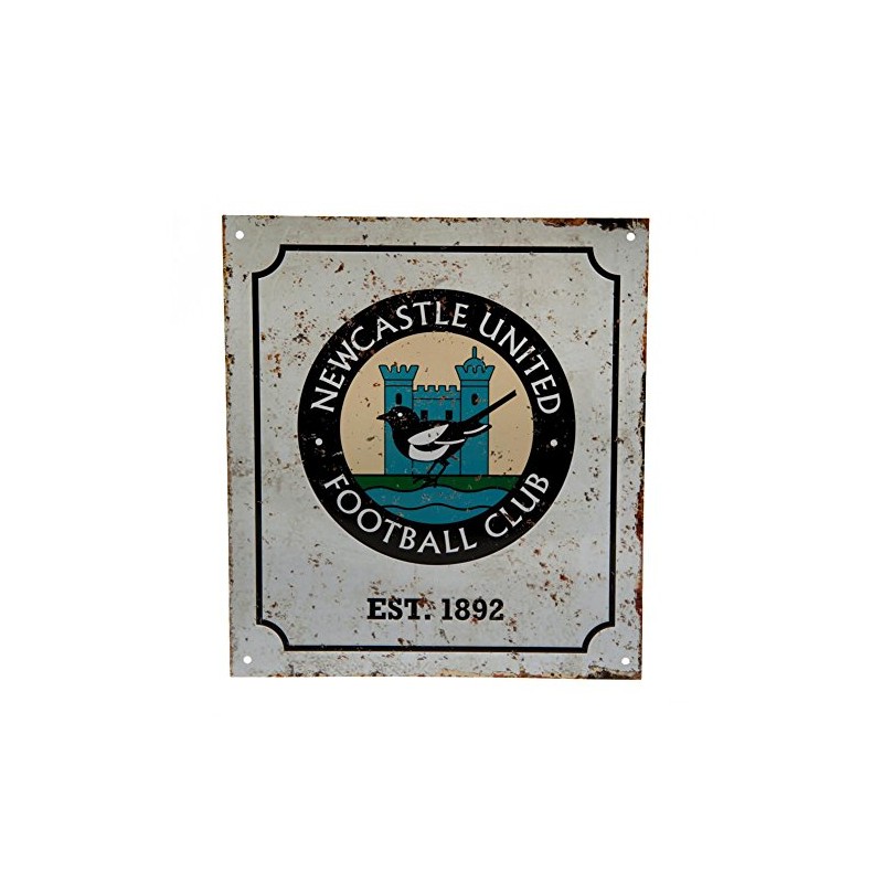 Newcastle United Retro Logo Sign - Multi-Colour
