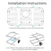 Large Stainless Steel Sink Grate 23" X 13",Sink Protector for