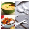 FANSEZQ Pack of 6 304 Stainless Steel Spork Spoon, Salad