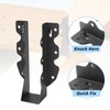 36 Pcs 2"x 8" Joist Hanger,Q235B Steel Face Mount Joist