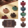 Rexinc Leather Bookmark with Pen Holder, Mark Reading Accessory for