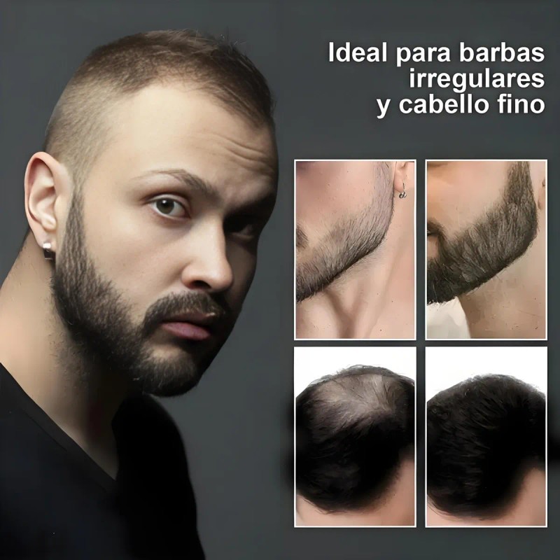 Polvo De Maquillaje De Fibra Capilar Cubre Raz De Cabello