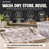 100 Pack Heavy Duty Clear Spoons – Re-usable & Dishwasher