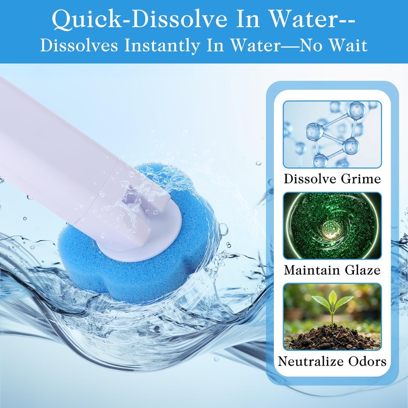 90 Count Disposable Toilet Bowl Wand Refills
