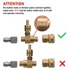 M MINGLE Adjustable Chemical Injector Kit for Pressure Washer, Soap